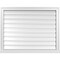 Ekena Millwork Vertical Surface Mount PVC Gable Vent: Functional, w/ 2"W x 2"P Brickmould Sill Frame, 36"W x 28"H GVPVE36X2803SF - alternate 1